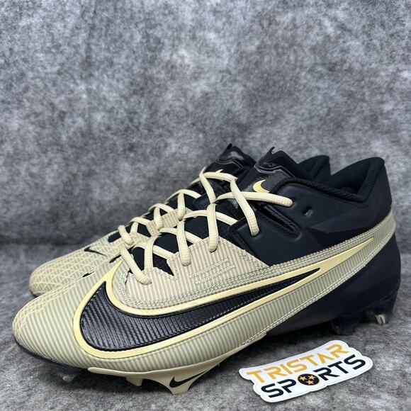 Nike Vapor Edge Elite 360 2 Football Cleats Mens Size 12 Black Gold FD5713-002 - Picture 1 of 10